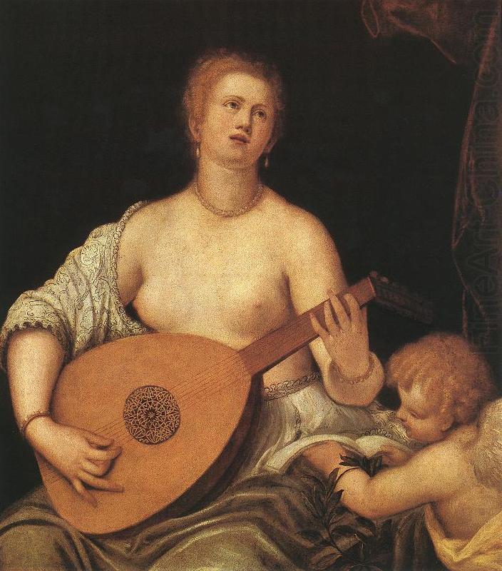 MICHELI Parrasio The Lute-playing Venus with Cupid ASG china oil painting image
